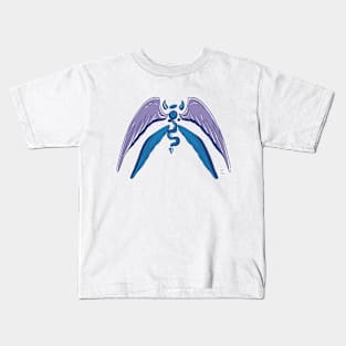 Mountain Blue Angel Eye Kids T-Shirt